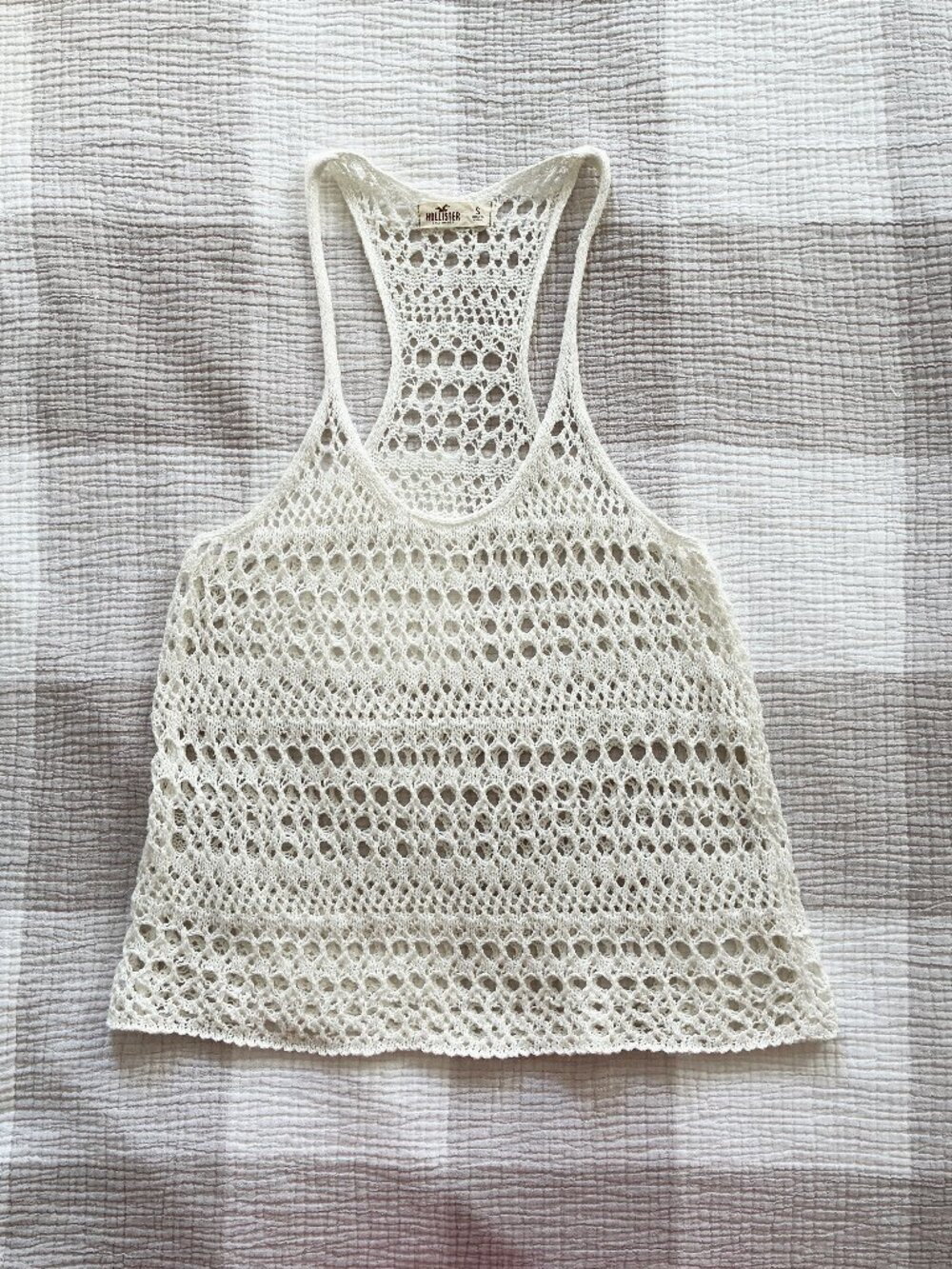 Hollister Crochet-Style Cotton Blend Tank Size S